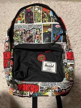Herschel Supply Company and Santa Cruz Comic-Print Backpack